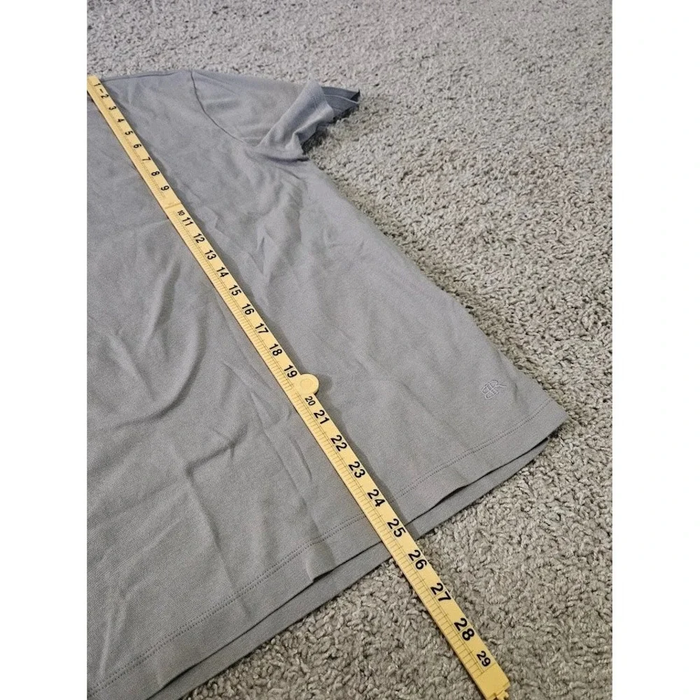 Banana Republic Luxe Touch Tee Mens Large Grey 100% Cotton Short Sleeve T-Shirt